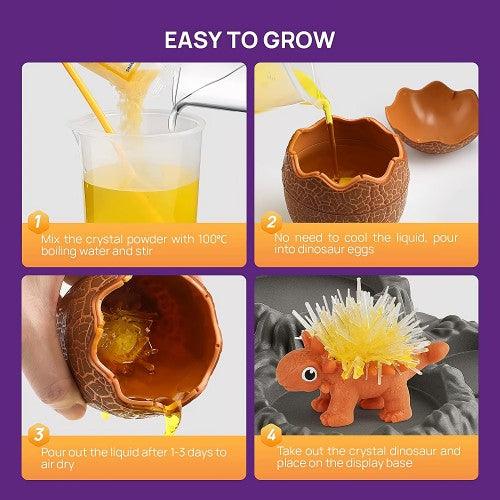 Science Can Crystal Growing Kit for Kids, Crystal Dinosaur Science Kits for Kids Ages 8+ - Toytexx Science Can Crystal Growing Kit for Kids, Crystal Dinosaur Science Kits for Kids Ages 8+ - Toytexx